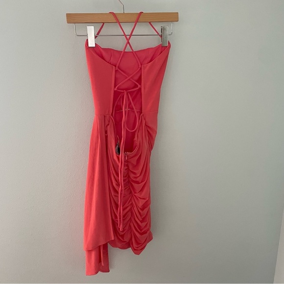 HELLOMOLLY GAL DRESSES UP MINI DRESS PINK 8  large NWT - Picture 5 of 16